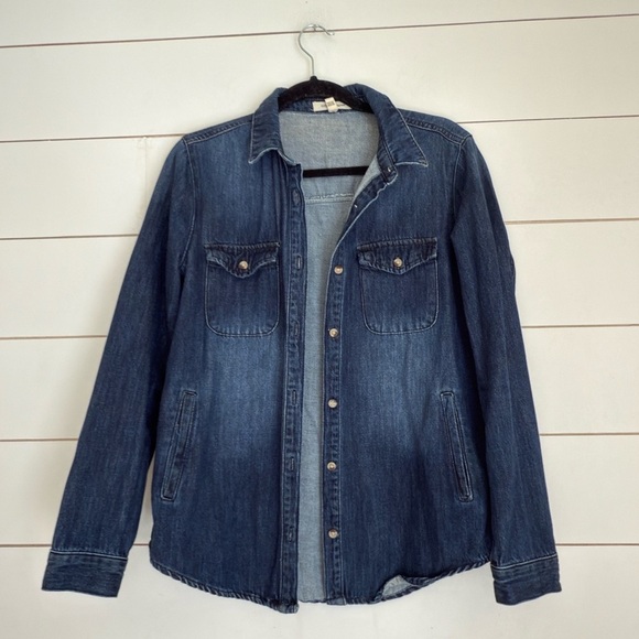 Life in progress denim shacket - Picture 1 of 6